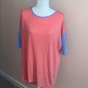 Lularoe Orange and Blue Shirt